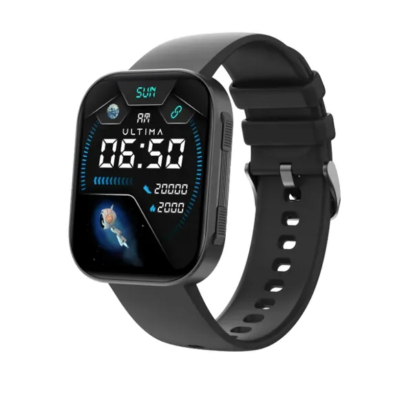 Ultima Nova Pro with 2.04" Amoled Display, Bluetooth Calling Smartwatch, IP68 Waterproof, Always On Display with Zinc Alloy Meta Frame Smart Watch